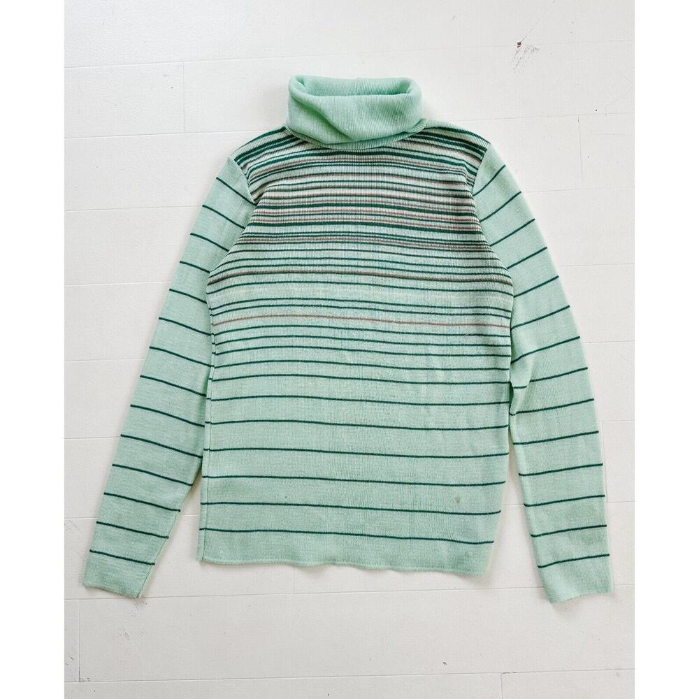 Vintage 1970s College Town Turtleneck Sweater Small